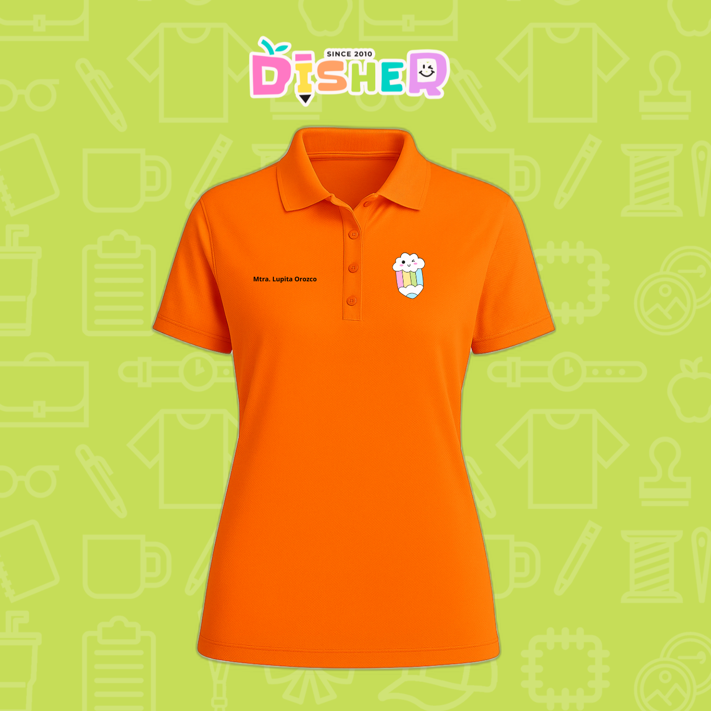PBD-D-057: Polo Bordada Dry Fit Dama I Lápiz nube