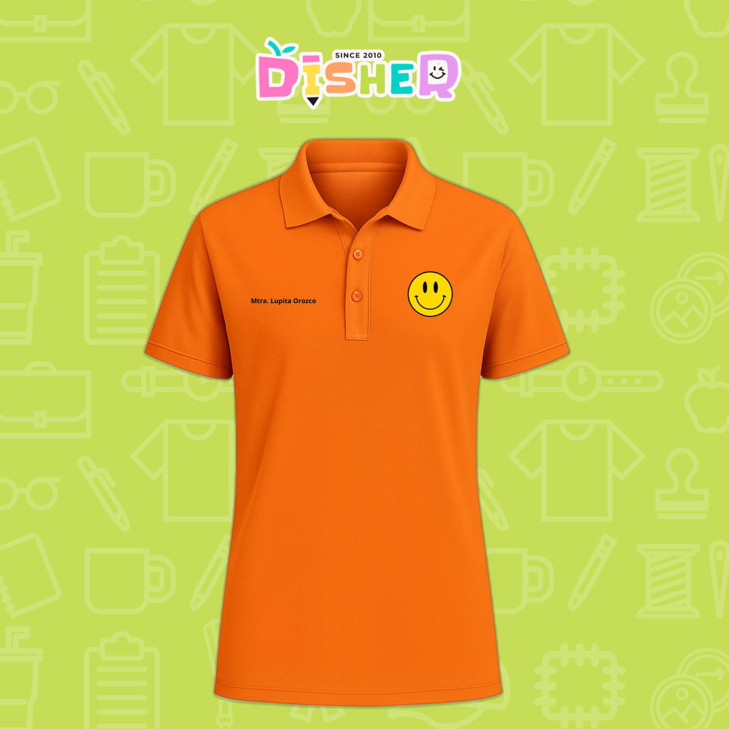 PBD-C-0083: Polo Bordada Dry Fit Caballero I Smily