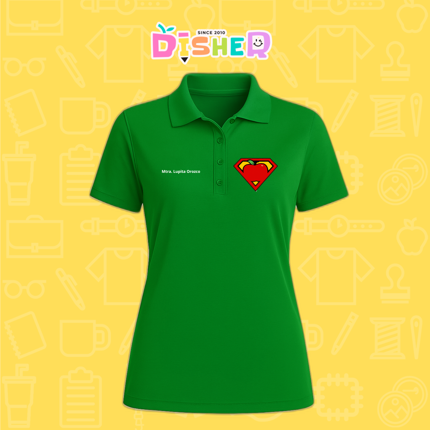 PBD-D-089: Polo Bordada Dry Fit Dama I Super Maestro