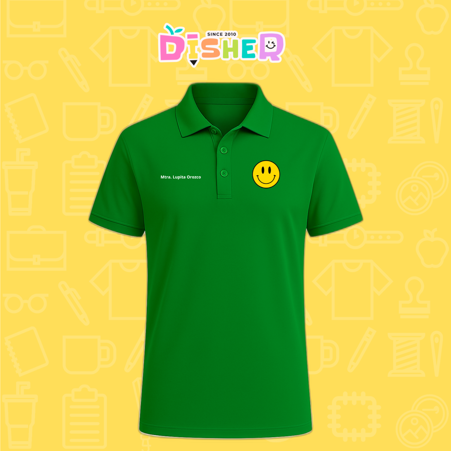 PBD-C-0083: Polo Bordada Dry Fit Caballero I Smily