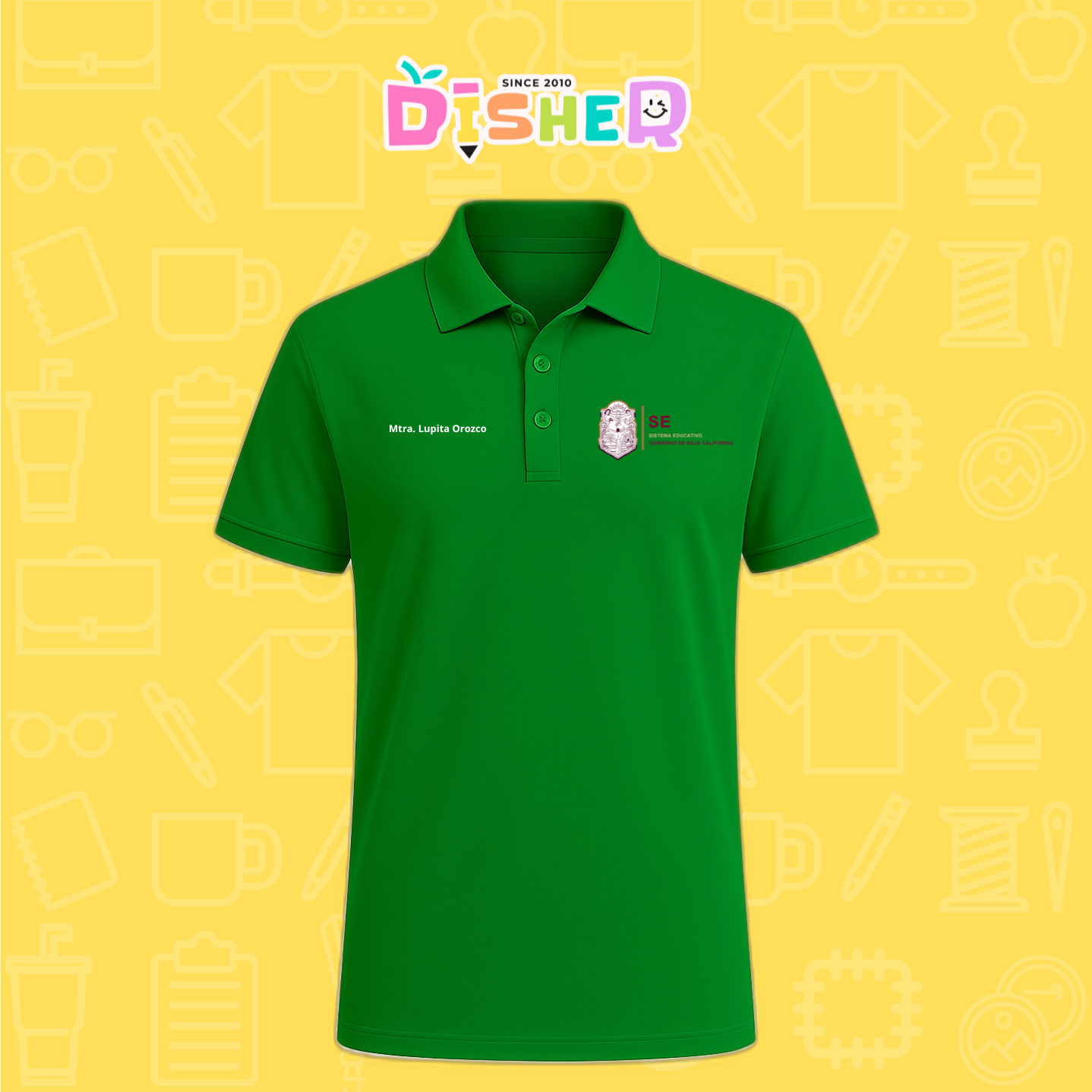 PBD-C-0097: Polo Bordada Dry Fit Caballero I Sistema Educativo BC