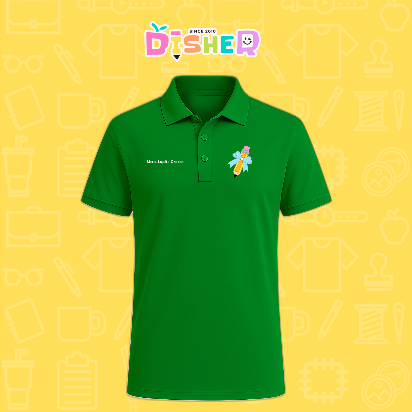 PBD-C-0049: Polo Bordada Dry Fit Caballero I Lápiz moño