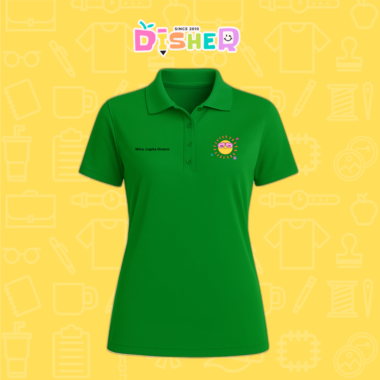 PBD-D-051: Polo Bordada Dry Fit Dama I Solecito