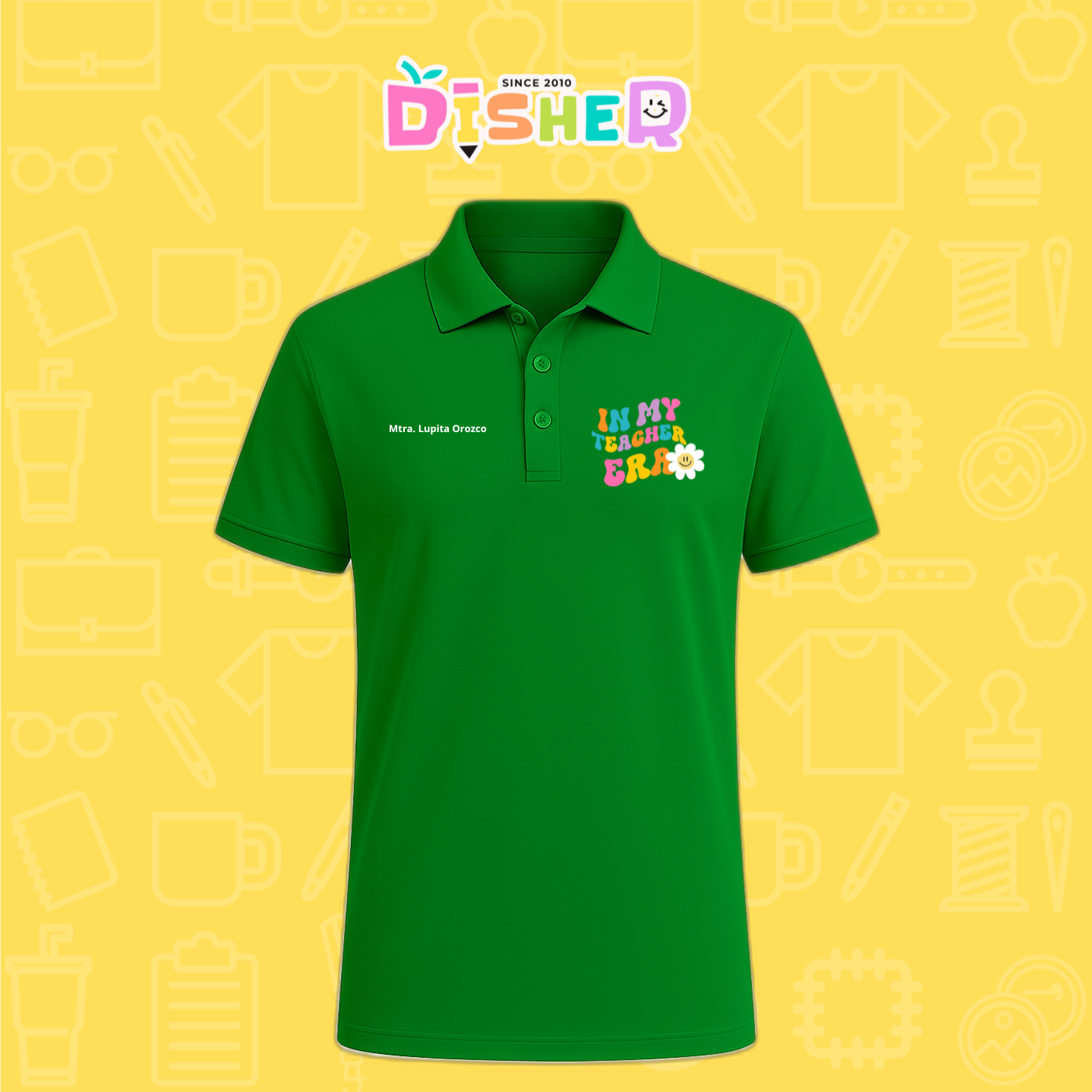 PBD-C-0028: Polo Bordada Dry Fit Caballero I In my teacher era