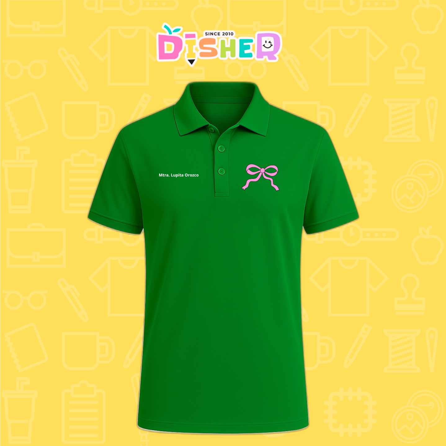 PBD-C-0048: Polo Bordada Dry Fit Caballero I Moño girly