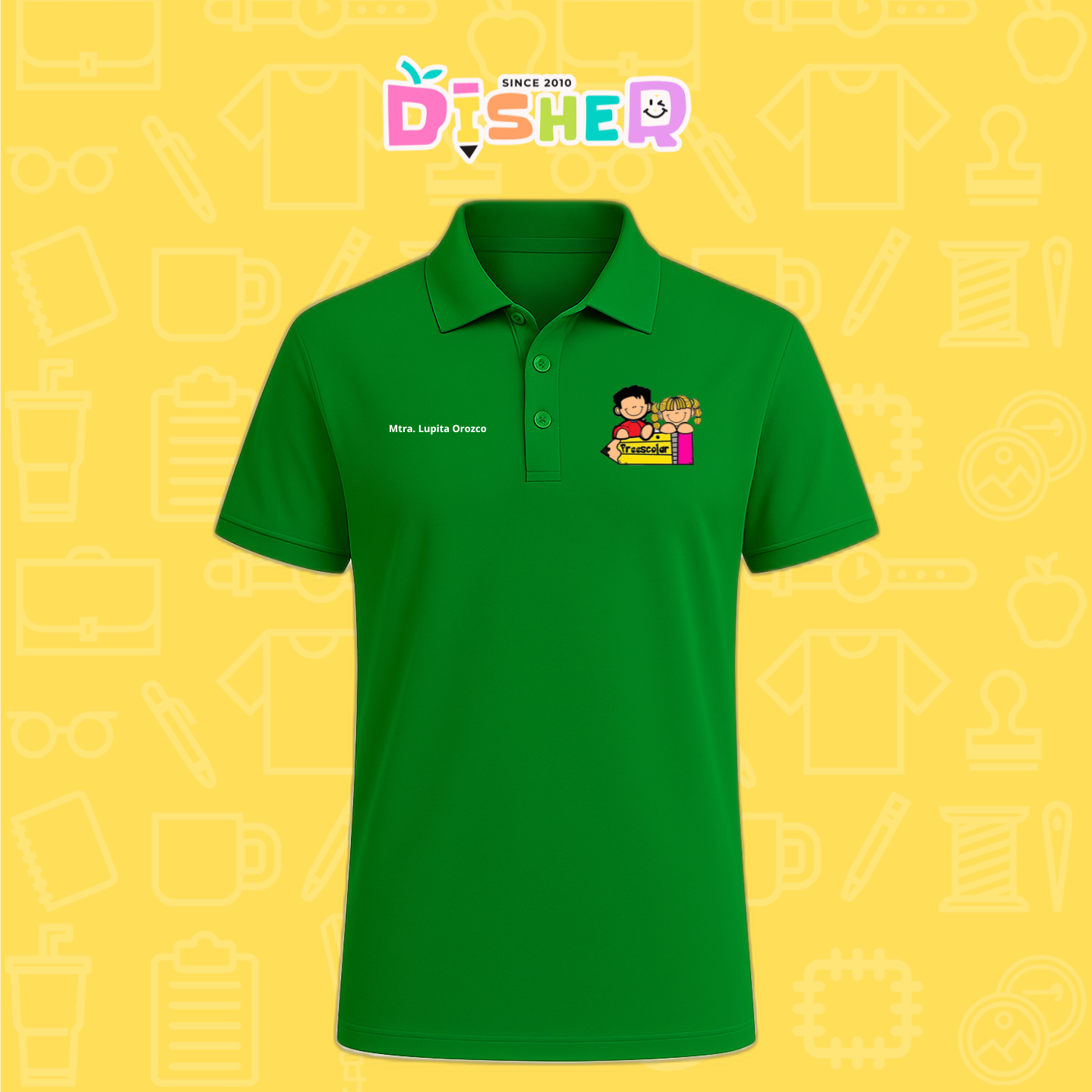 PBD-C-0081: Polo Bordada Dry Fit Caballero I Niños preescolar