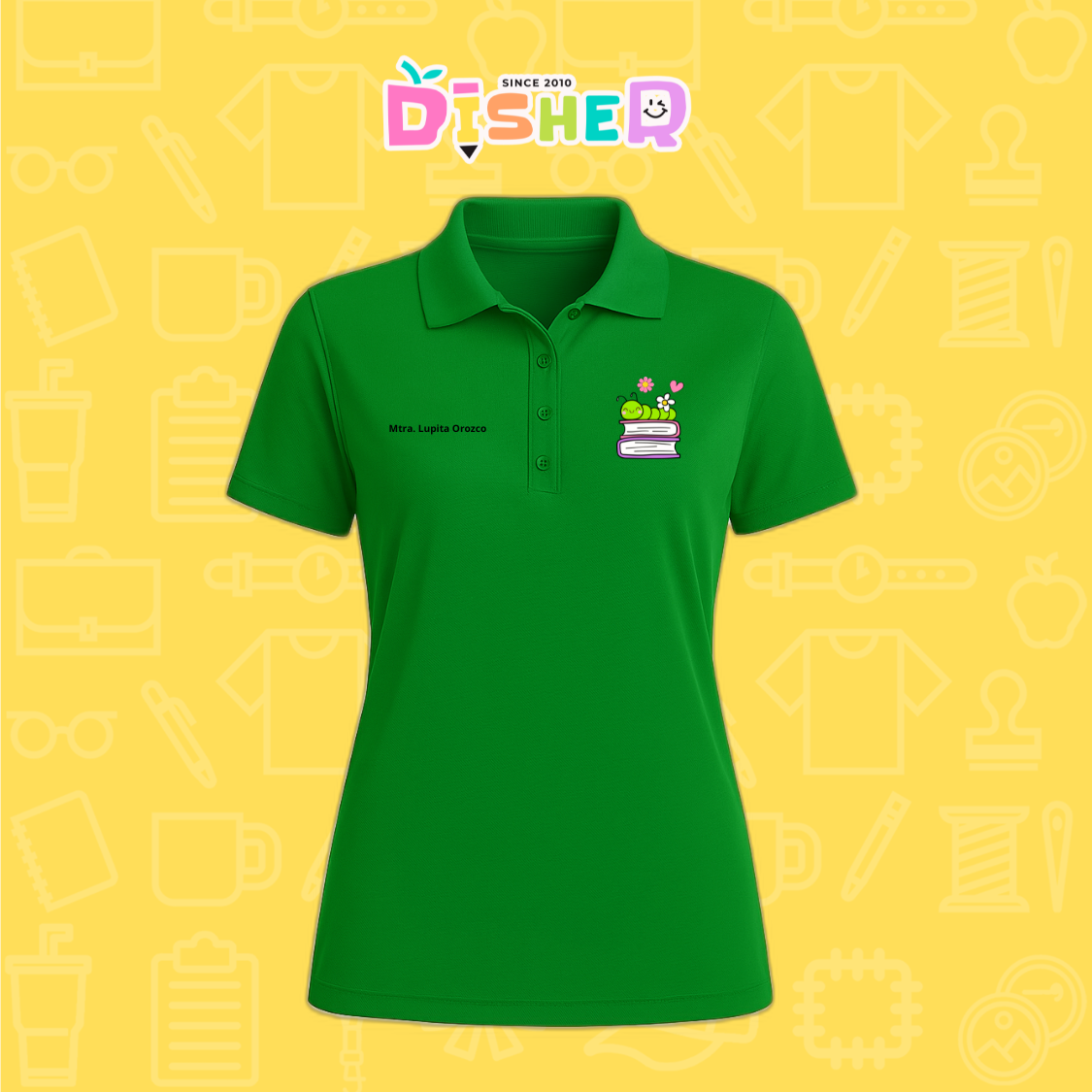 PBD-D-004 : Polo Bordada Dry Fit Dama I Gusanito libros