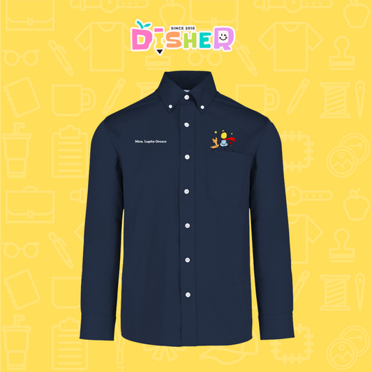 CBGL-C-014: Camisa Bordada Gabardina Manga Larga Caballero I El principito