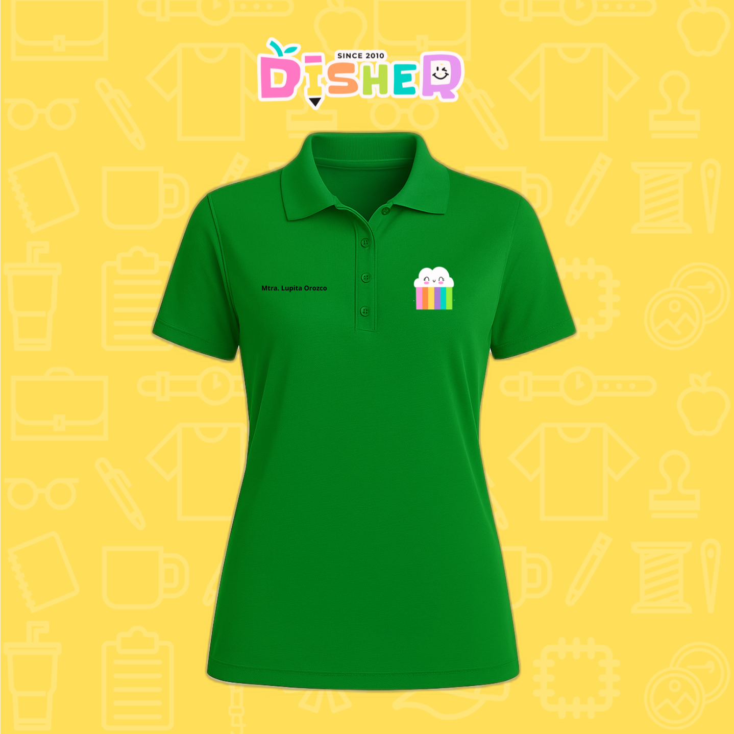 PBD-D-053: Polo Bordada Dry Fit Dama I Nubecita