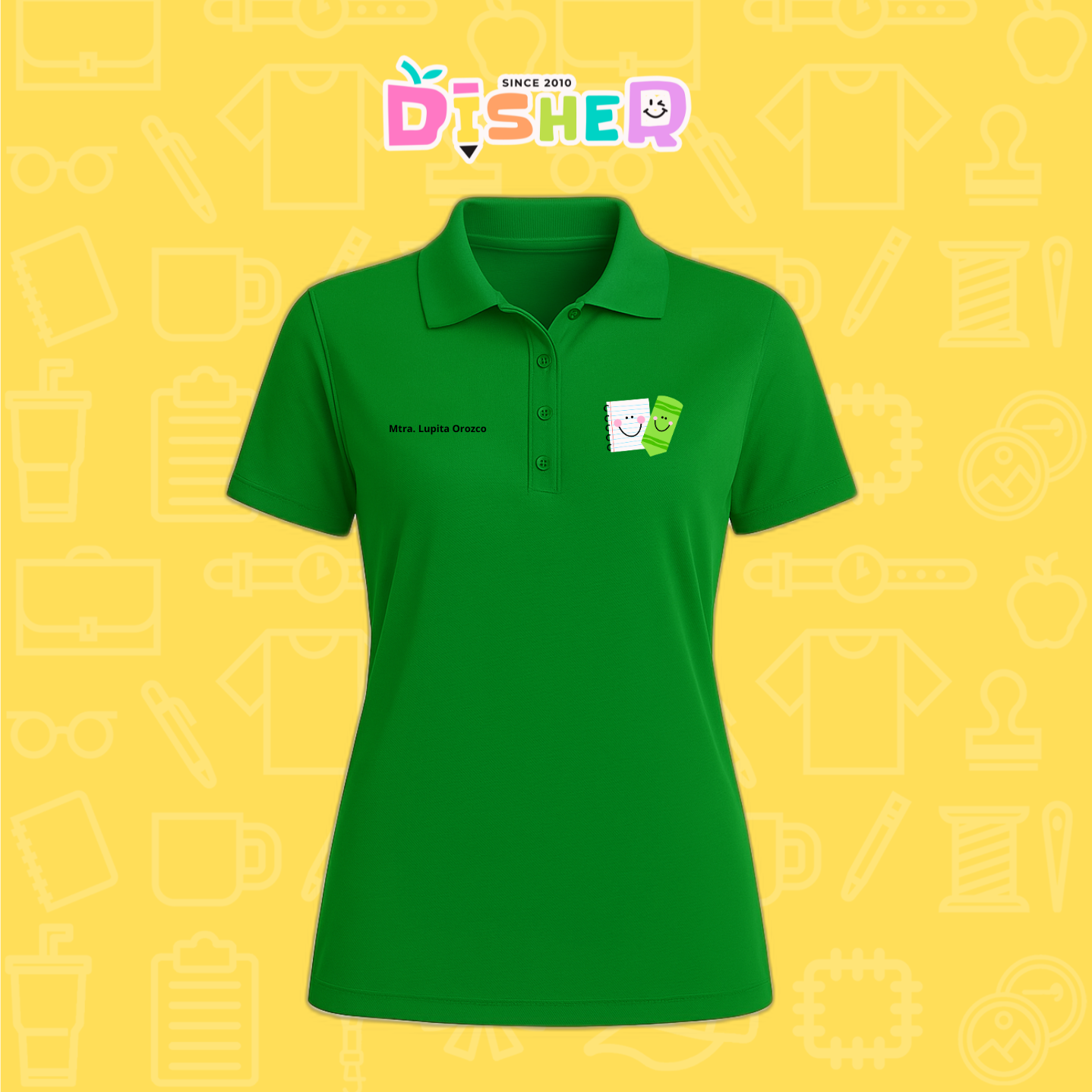PBD-D-033: Polo Bordada Dry Fit Dama I Paper pencil
