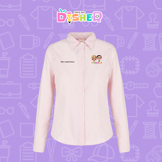 CBOL-D-002: Camisa Bordada Oxford Manga Corta Dama I Starcitos preescolar
