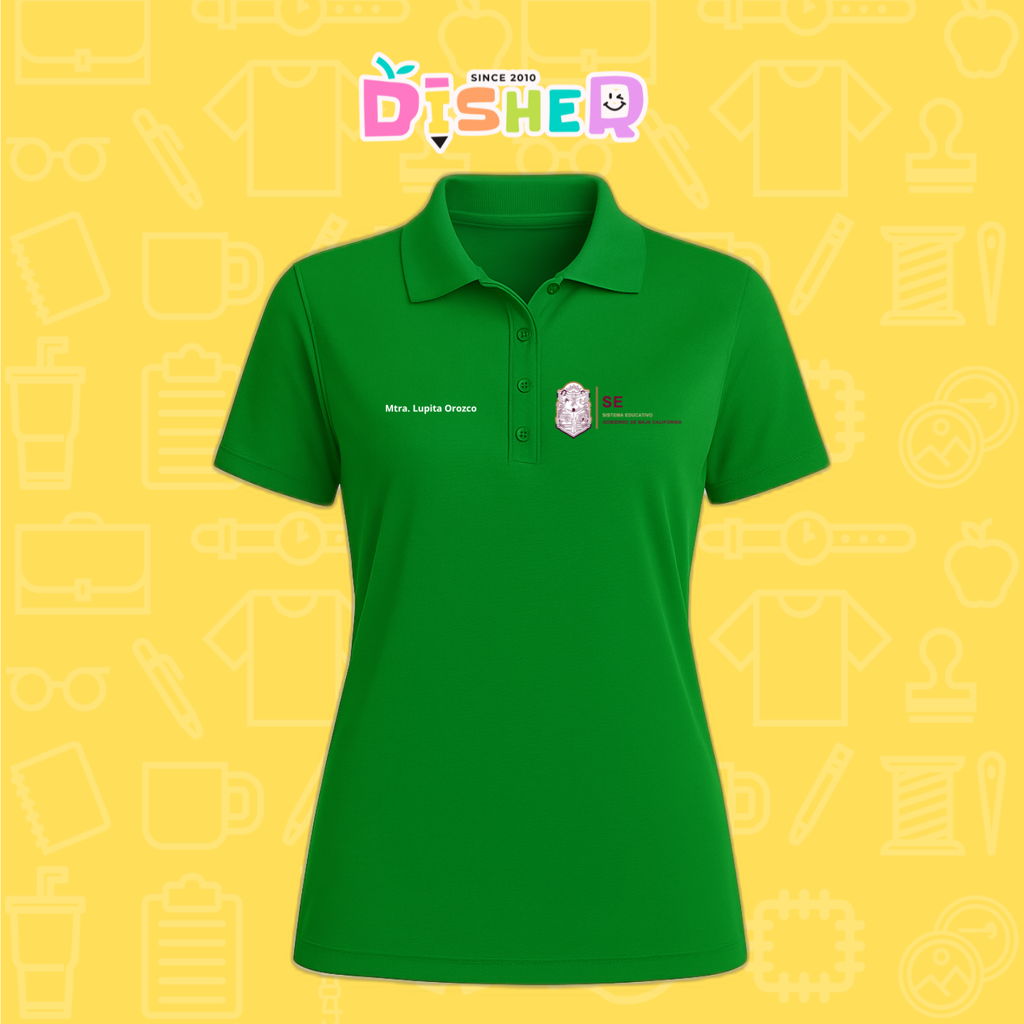 PBD-D-097: Polo Bordada Dry Fit Dama I Sistema Educativo BC