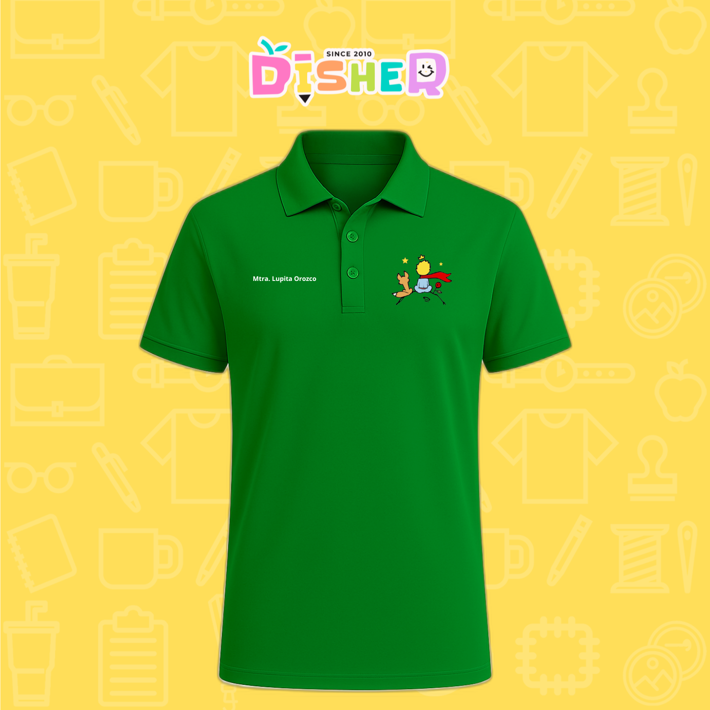 PBD-C-0014: Polo Bordada Dry Fit Caballero I El principito