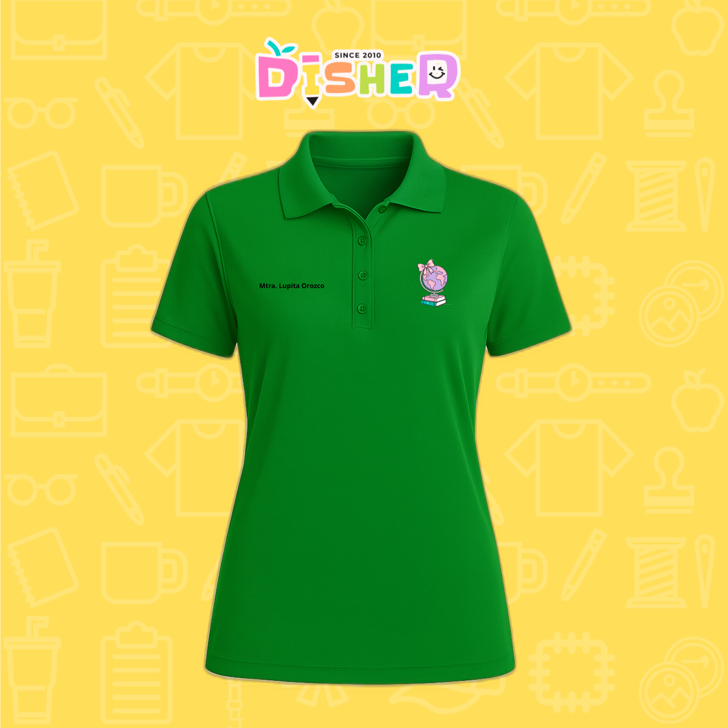 PBD-D-047: Polo Bordada Dry Fit Dama I Mundo rosita