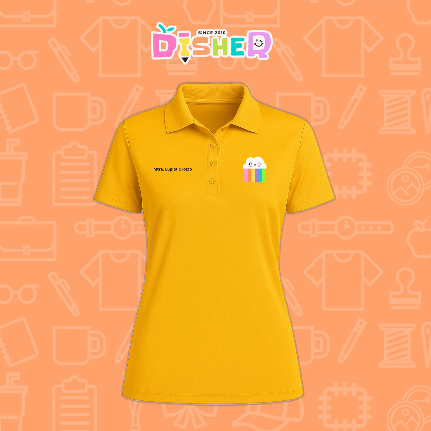 PBD-D-053: Polo Bordada Dry Fit Dama I Nubecita