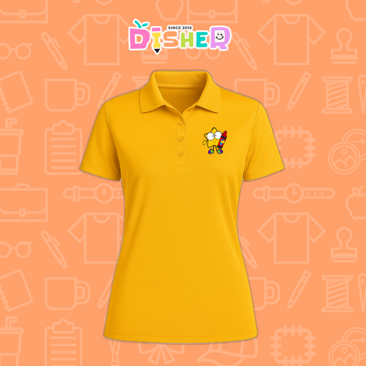 PBD-D-066: Polo Bordada Dry Fit Dama I Estrella manitas