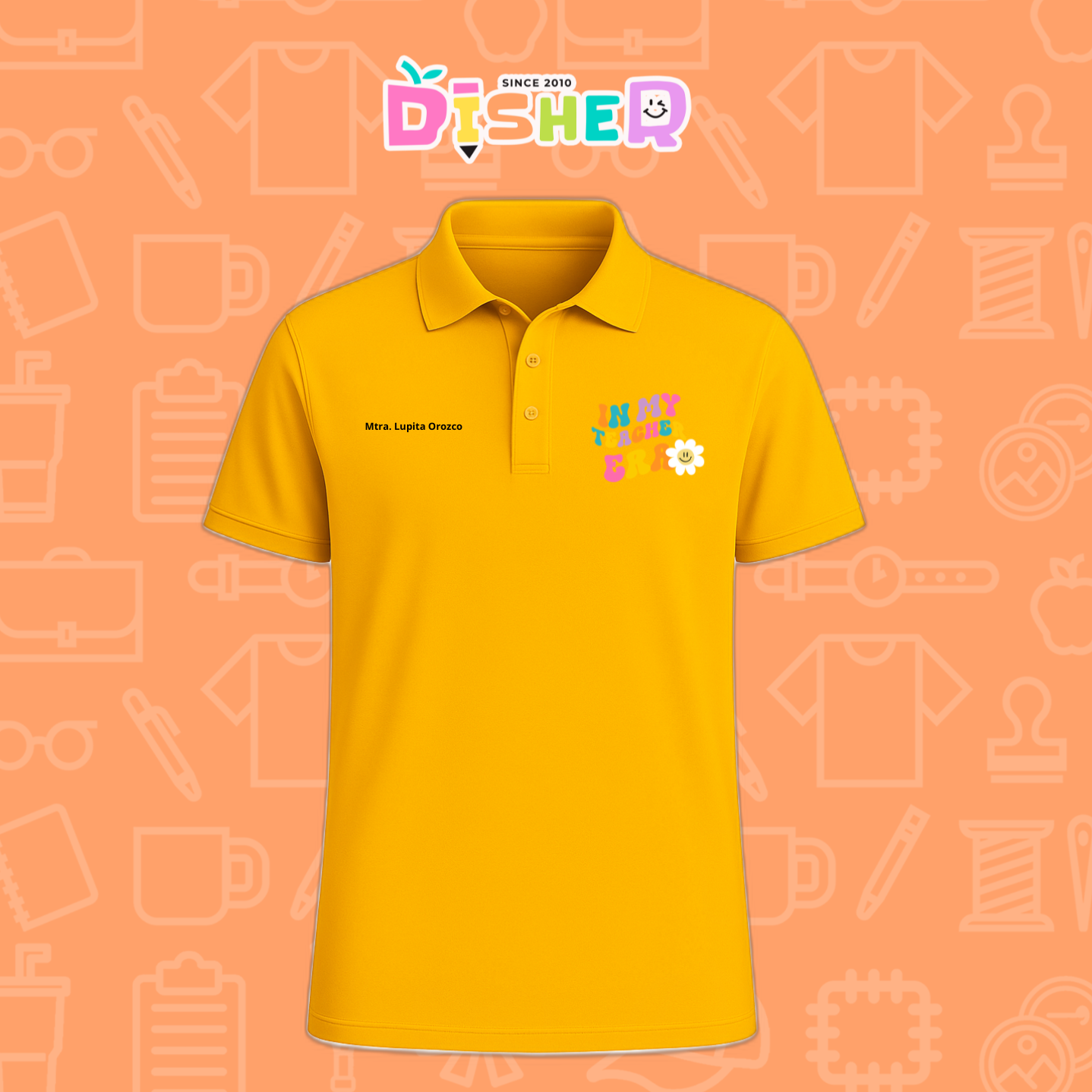 PBD-C-0028: Polo Bordada Dry Fit Caballero I In my teacher era