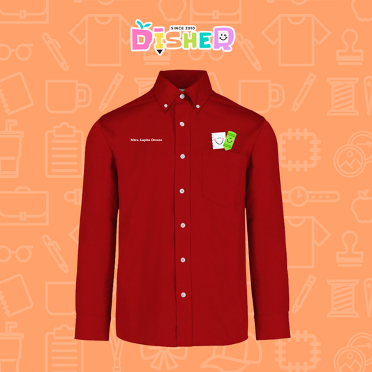 CBGL-C-033: Camisa Bordada Gabardina Manga Larga Caballero I Paper pencil