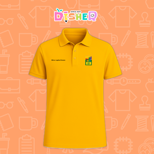 PBD-C-0059: Polo Bordada Dry Fit Caballero I Crayolas cajita