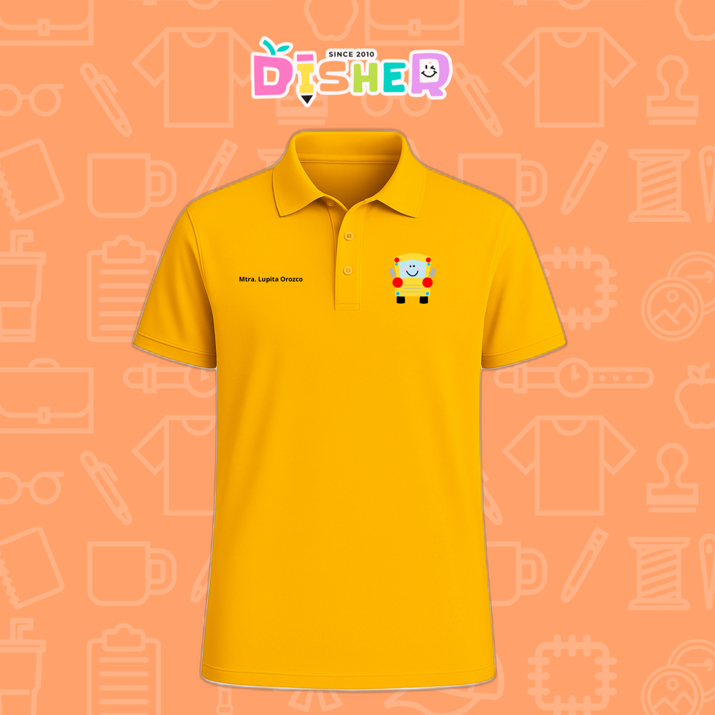 PBD-C-0035: Polo Bordada Dry Fit Caballero I Smile bus