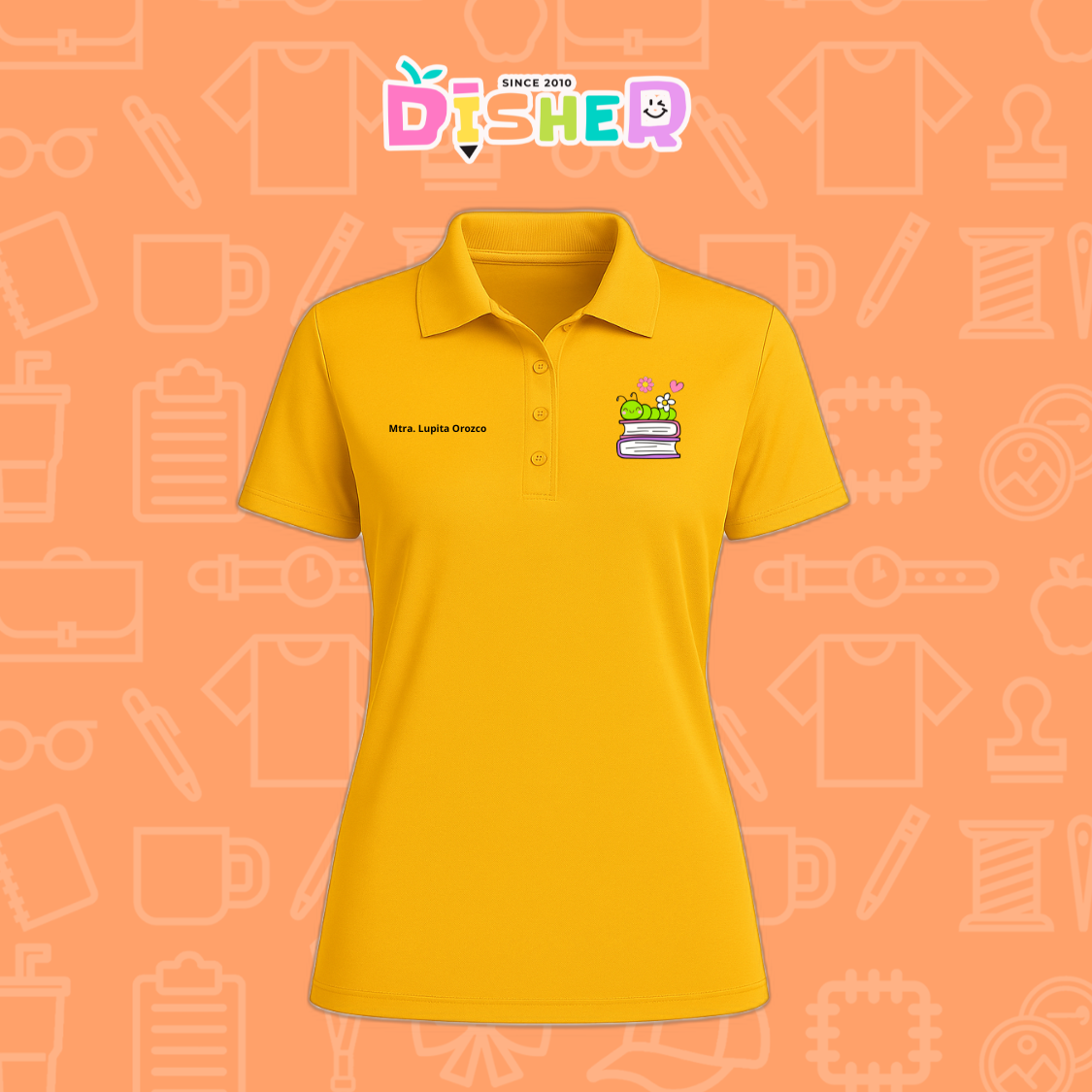 PBD-D-004 : Polo Bordada Dry Fit Dama I Gusanito libros