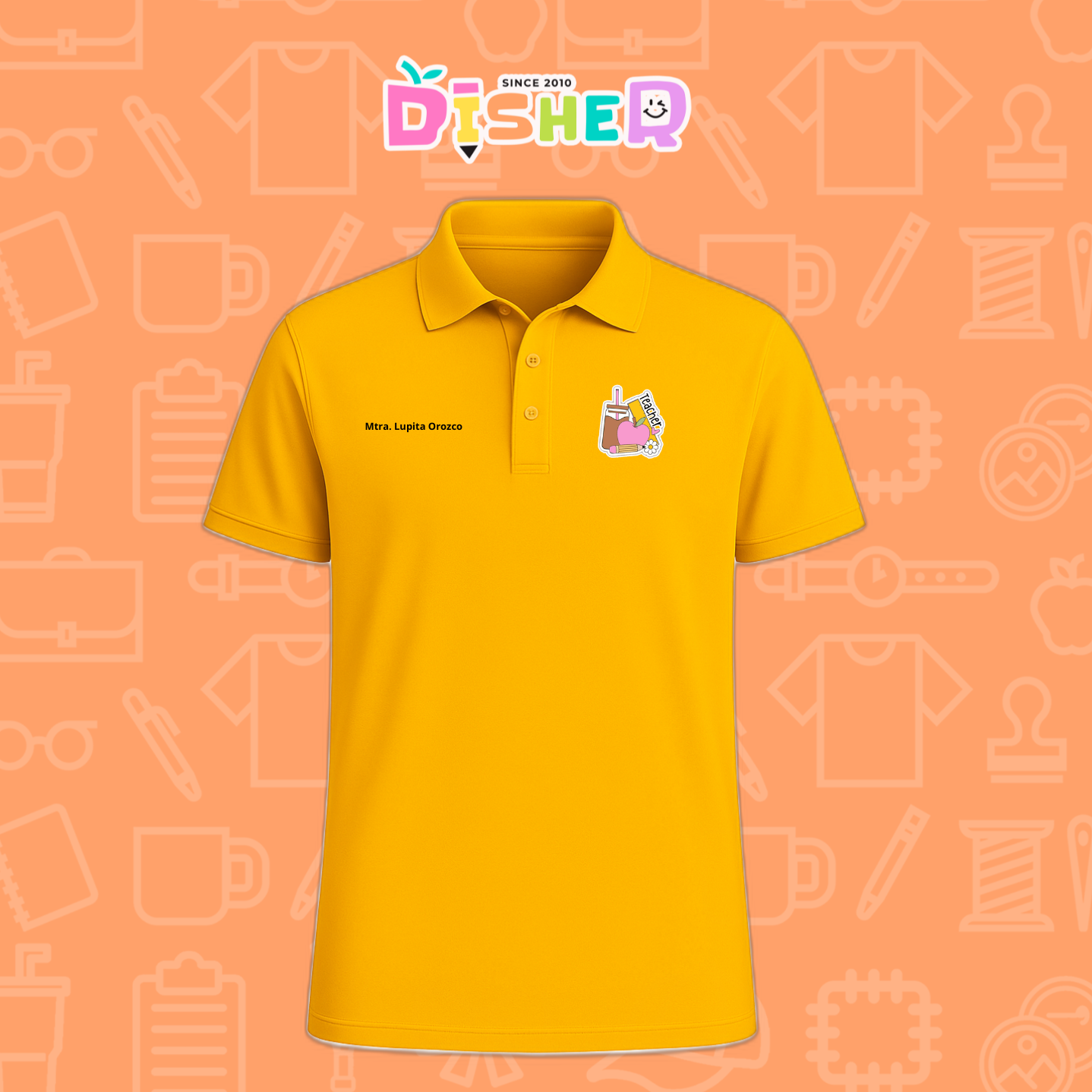 PBD-C-0036: Polo Bordada Dry Fit Caballero I Teacher coffe