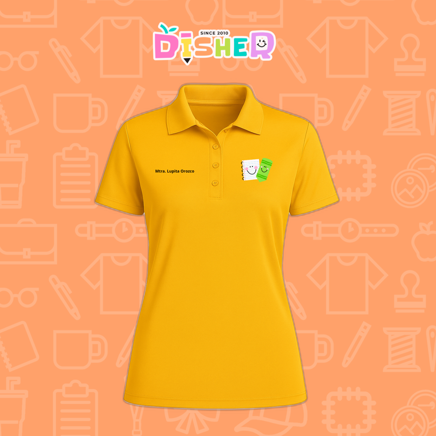 PBD-D-033: Polo Bordada Dry Fit Dama I Paper pencil