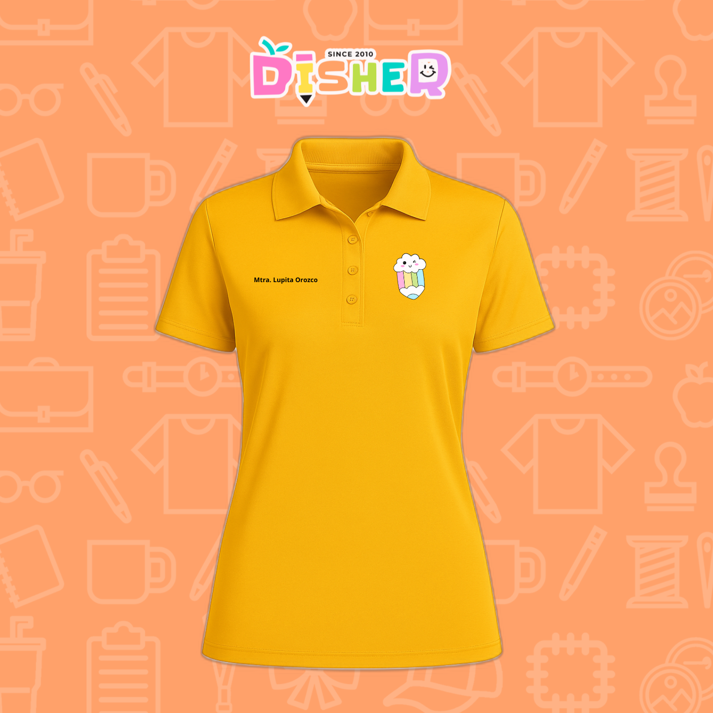 PBD-D-057: Polo Bordada Dry Fit Dama I Lápiz nube