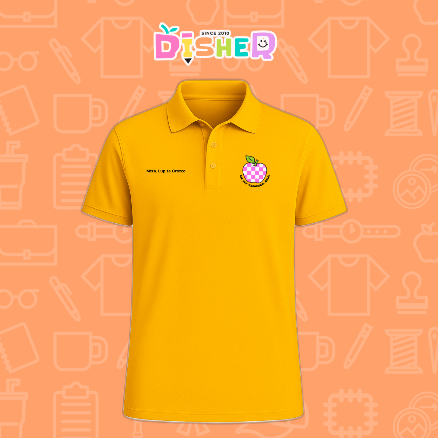 PBD-C-0026: Polo Bordada Dry Fit Caballero I Manzana cuadros