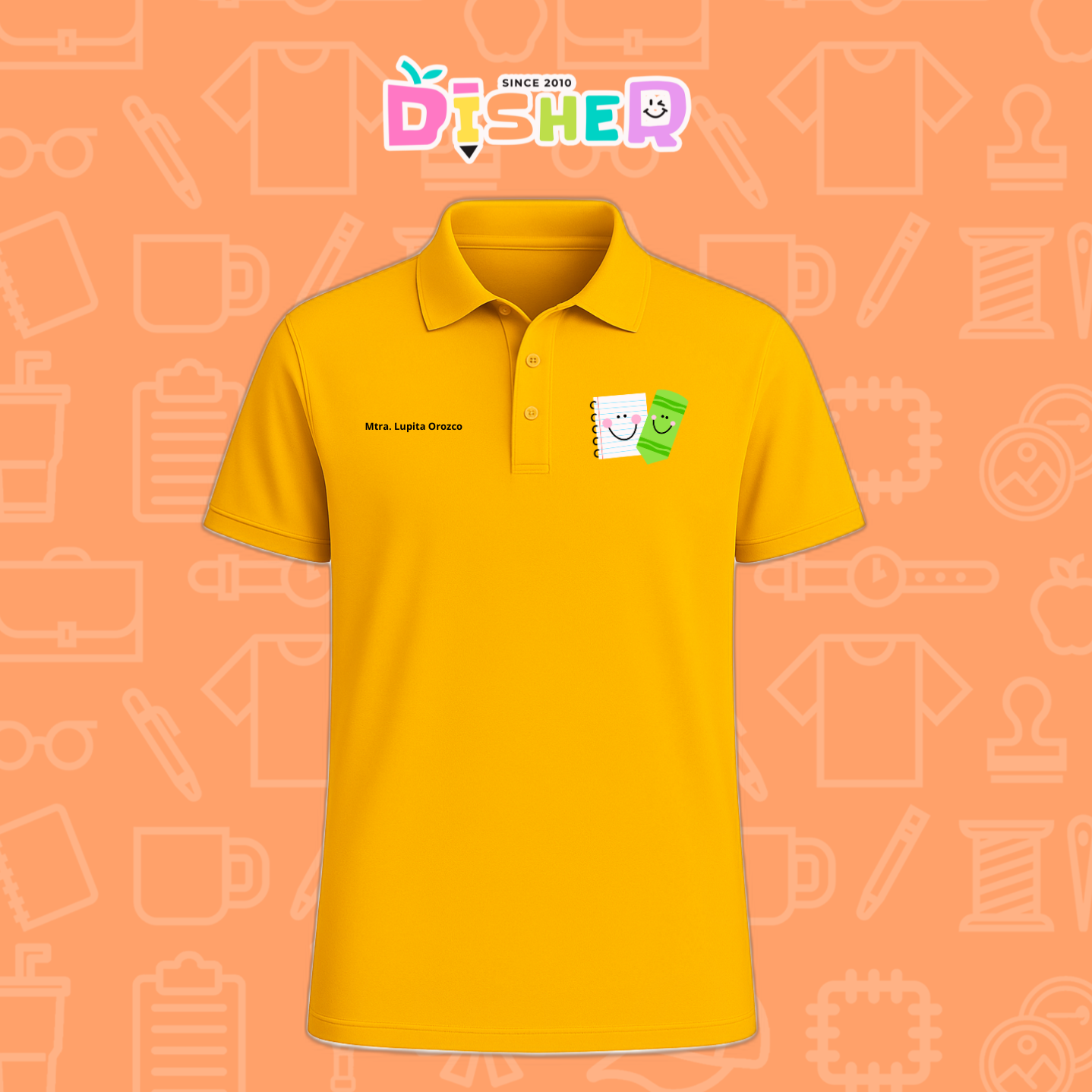PBD-C-0033: Polo Bordada Dry Fit Caballero I Paper pencil