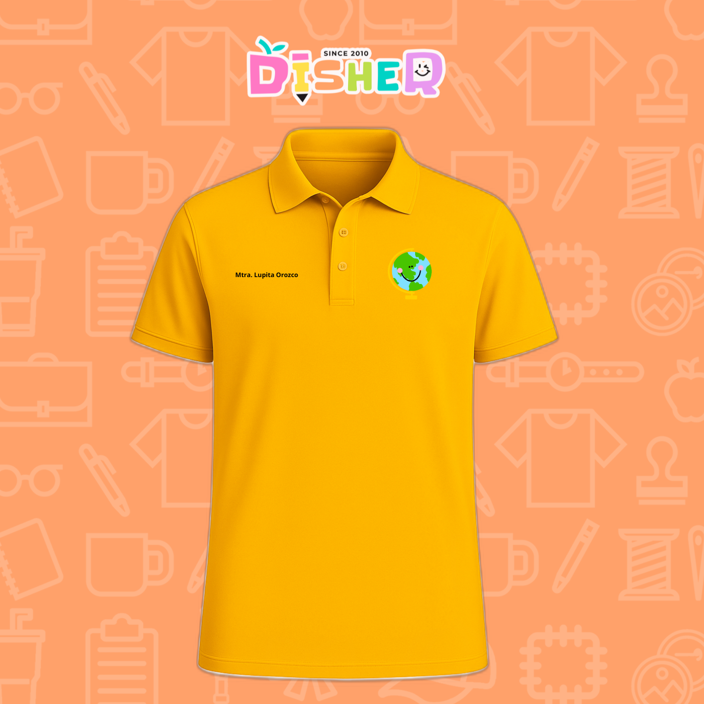 PBD-C-0034: Polo Bordada Dry Fit Caballero I Smile World