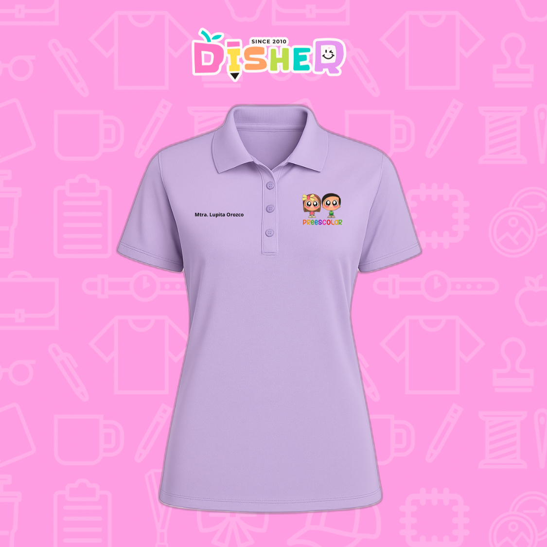 PBD-D-003 : Polo Bordada Dry Fit Dama I Starcitos Preescolar