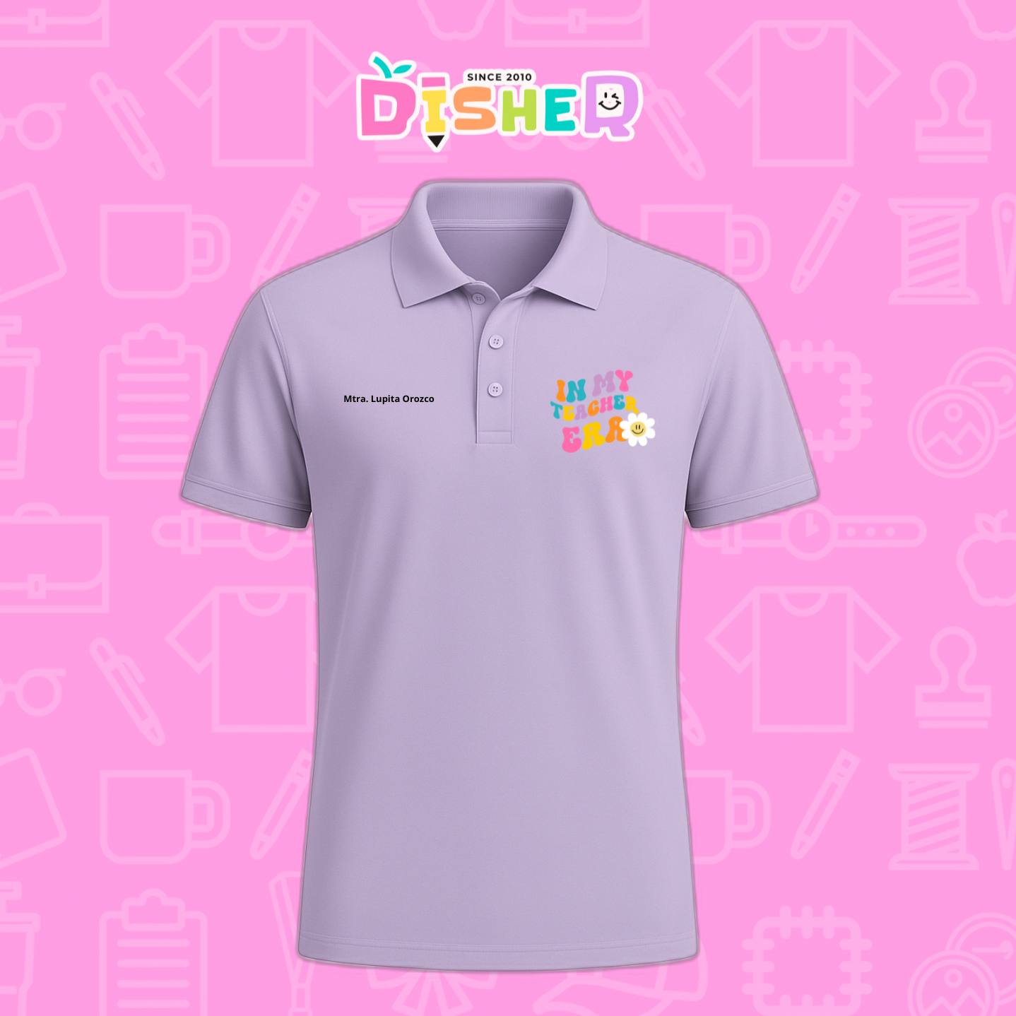 PBD-C-0028: Polo Bordada Dry Fit Caballero I In my teacher era