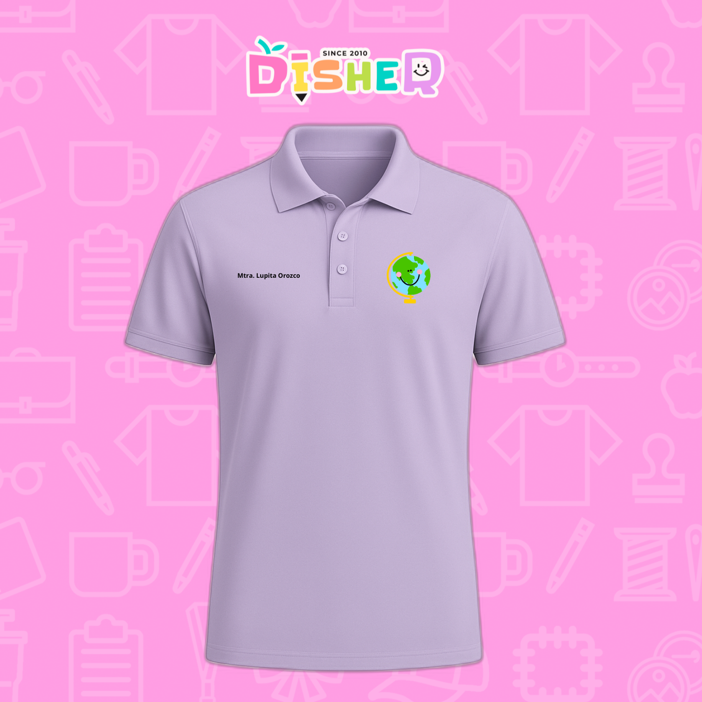 PBD-C-0034: Polo Bordada Dry Fit Caballero I Smile World