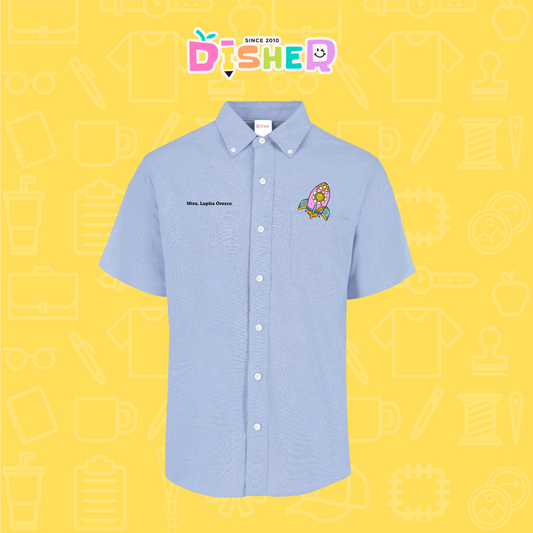 CBOC-C-027: Camisa Bordada Oxford Manga Corta Caballero I Cohete