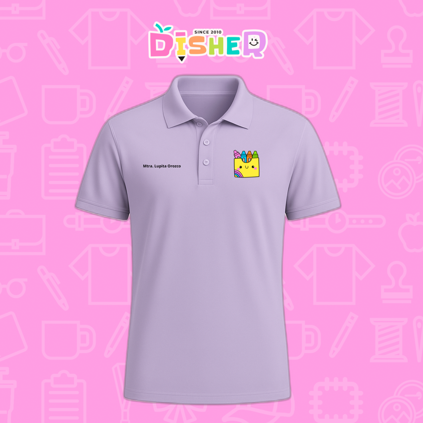 PBD-C-0016: Polo Bordada Dry Fit Caballero I Cajita crayola