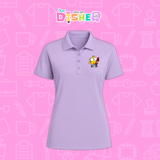 PBD-D-066: Polo Bordada Dry Fit Dama I Estrella manitas