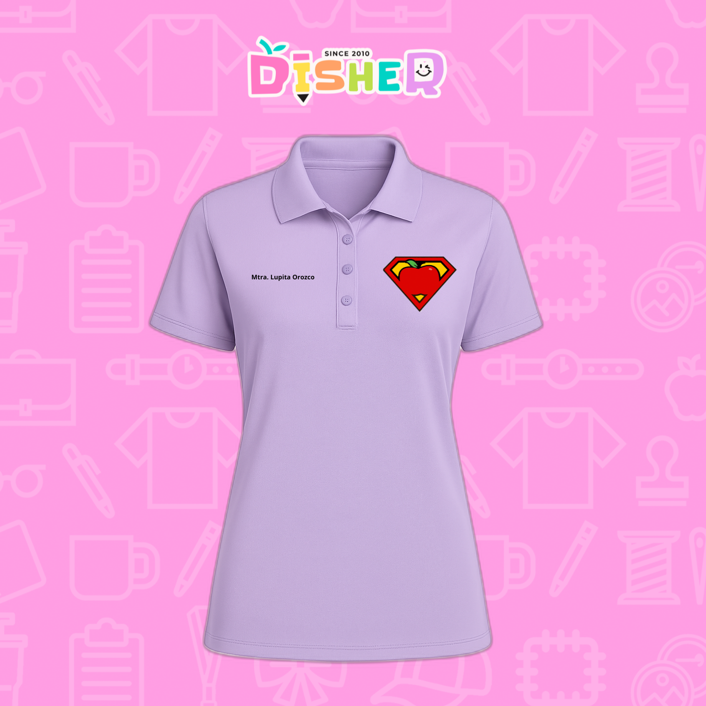 PBD-D-089: Polo Bordada Dry Fit Dama I Super Maestro