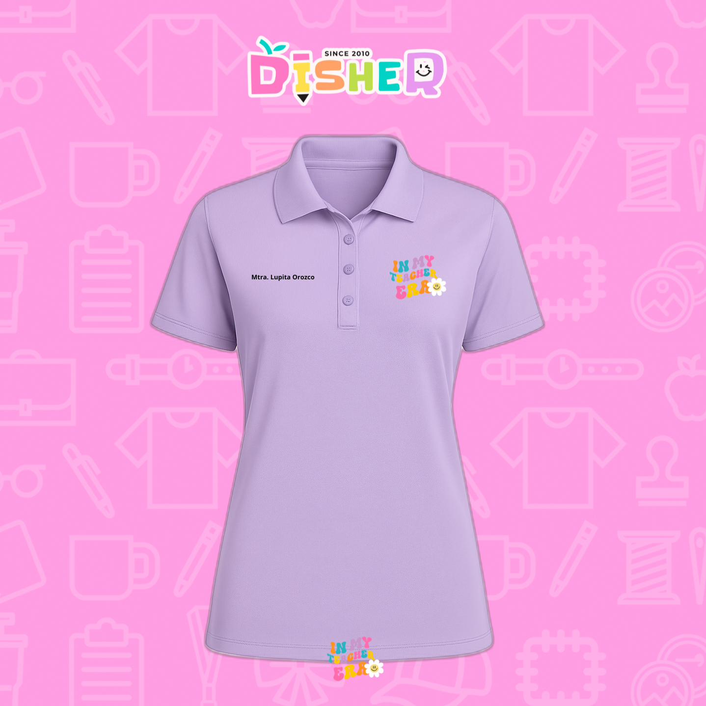 PBD-D-028: Polo Bordada Dry Fit Dama I In my teacher era