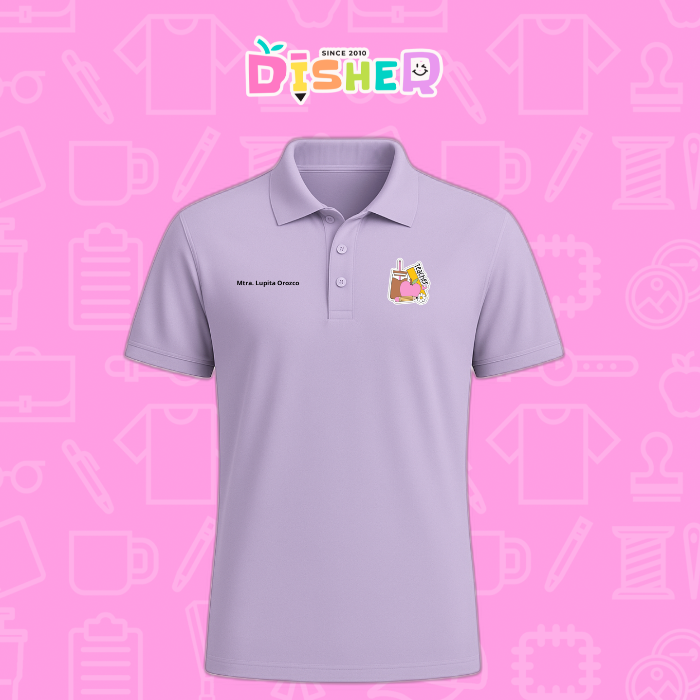 PBD-C-0036: Polo Bordada Dry Fit Caballero I Teacher coffe
