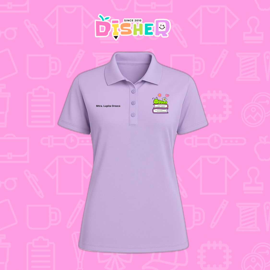 PBD-D-004 : Polo Bordada Dry Fit Dama I Gusanito libros