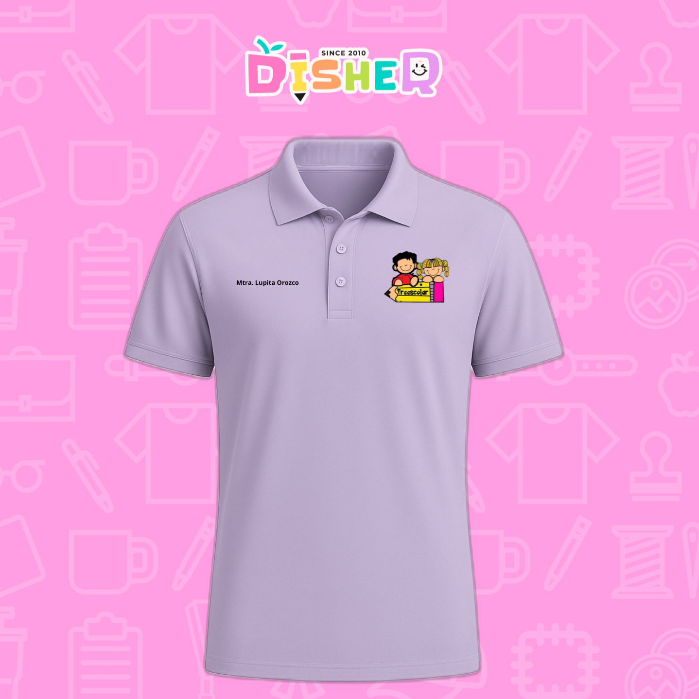 PBD-C-0081: Polo Bordada Dry Fit Caballero I Niños preescolar