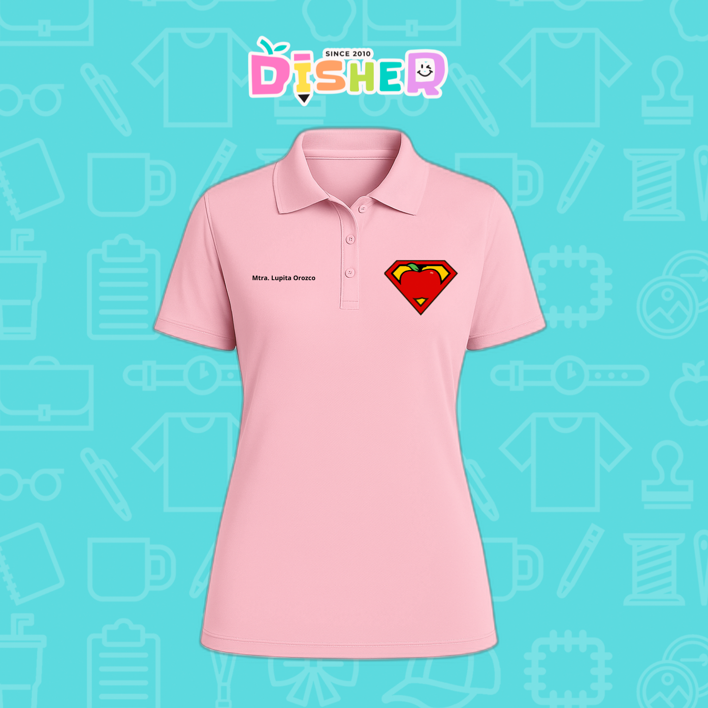 PBD-D-089: Polo Bordada Dry Fit Dama I Super Maestro