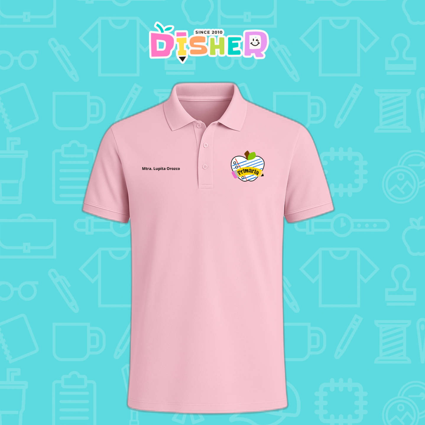 PBD-C-0094: Polo Bordada Dry Fit Caballero I Corazón papel secundaria