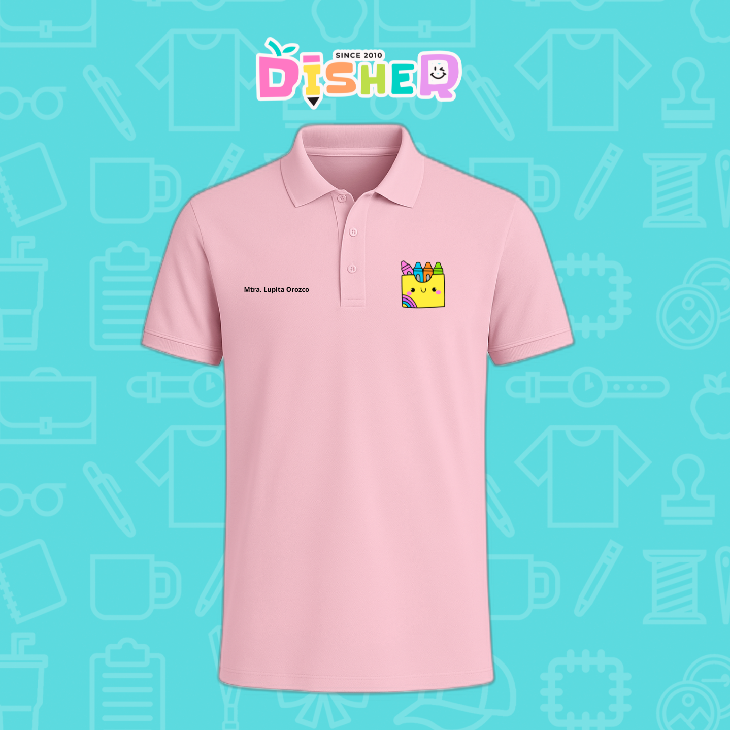 PBD-C-0016: Polo Bordada Dry Fit Caballero I Cajita crayola