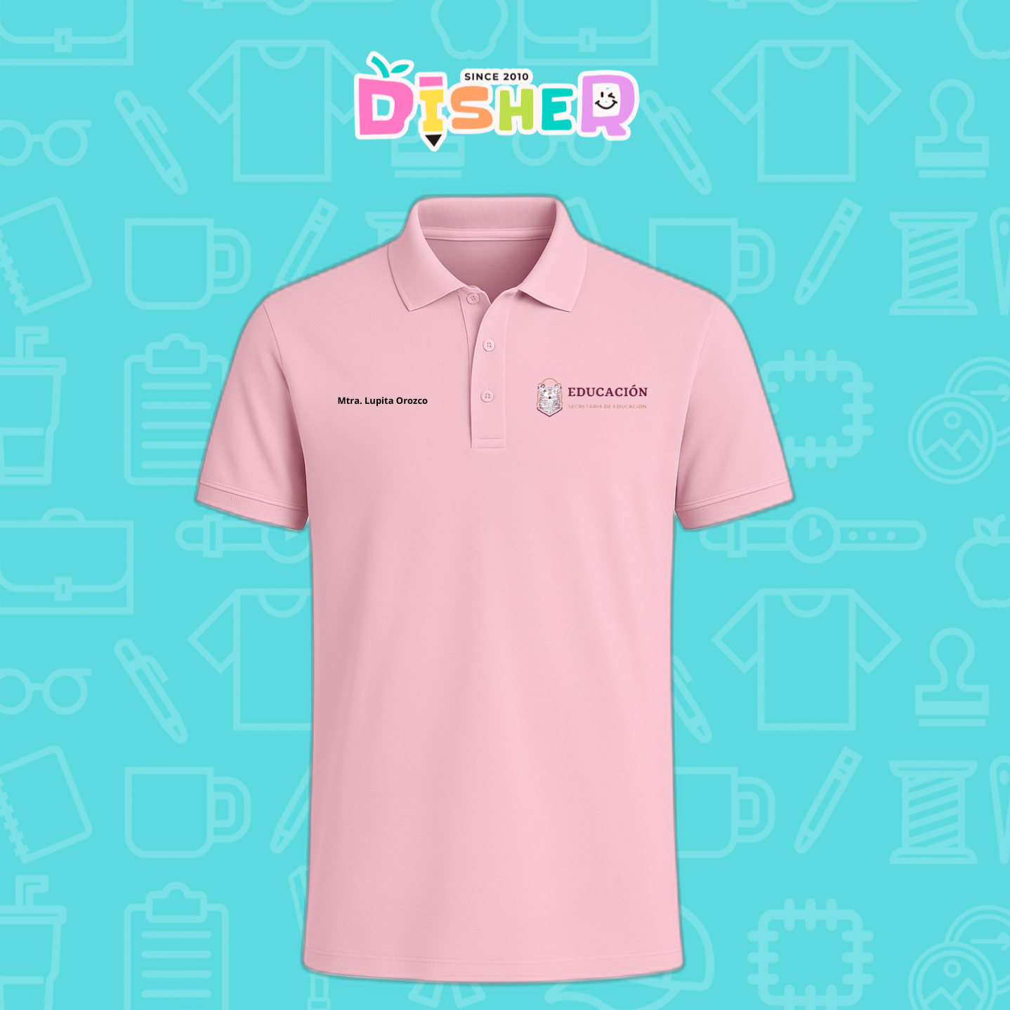 PBD-C-0096: Polo Bordada Dry Fit Caballero I Educación