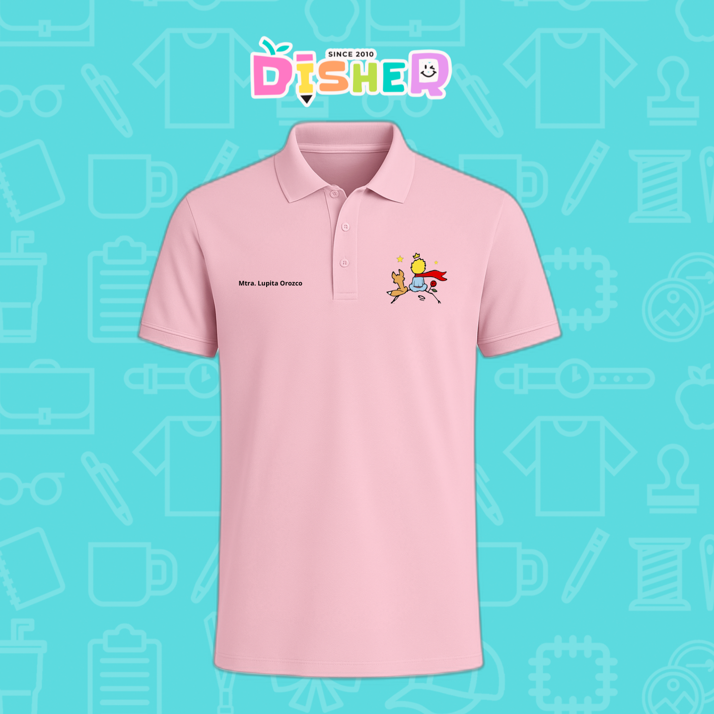 PBD-C-0014: Polo Bordada Dry Fit Caballero I El principito