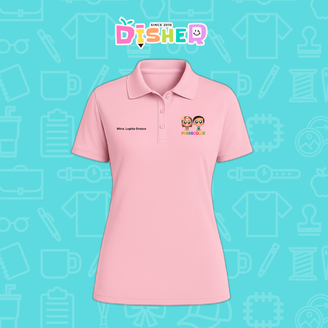 PBD-D-003 : Polo Bordada Dry Fit Dama I Starcitos Preescolar