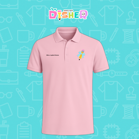 PBD-C-0049: Polo Bordada Dry Fit Caballero I Lápiz moño