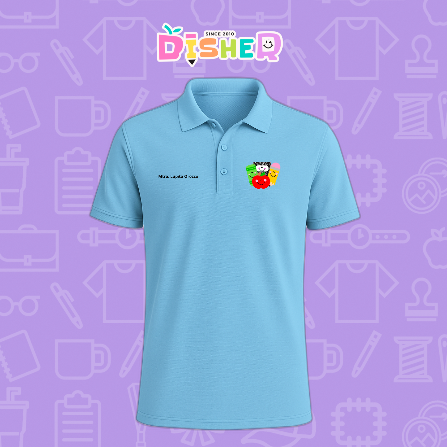 PBD-C-0032: Polo Bordada Dry Fit Caballero I Smile supplies